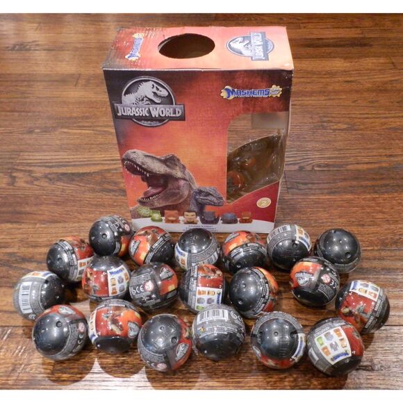 Basic Fun Mashems Jurassic World Spheres Series 2 Box Set of 20 New - Picture 1 of 3